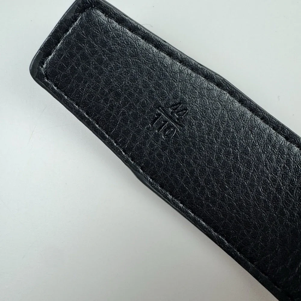 Hermès Constance H Belt Reversible Black/Brown Leather Silver Buckle Size 110